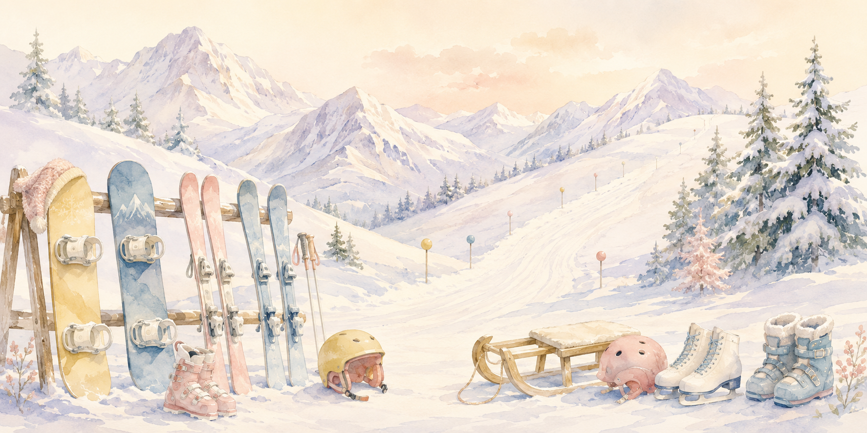 Alpine Slopes — flat pattern