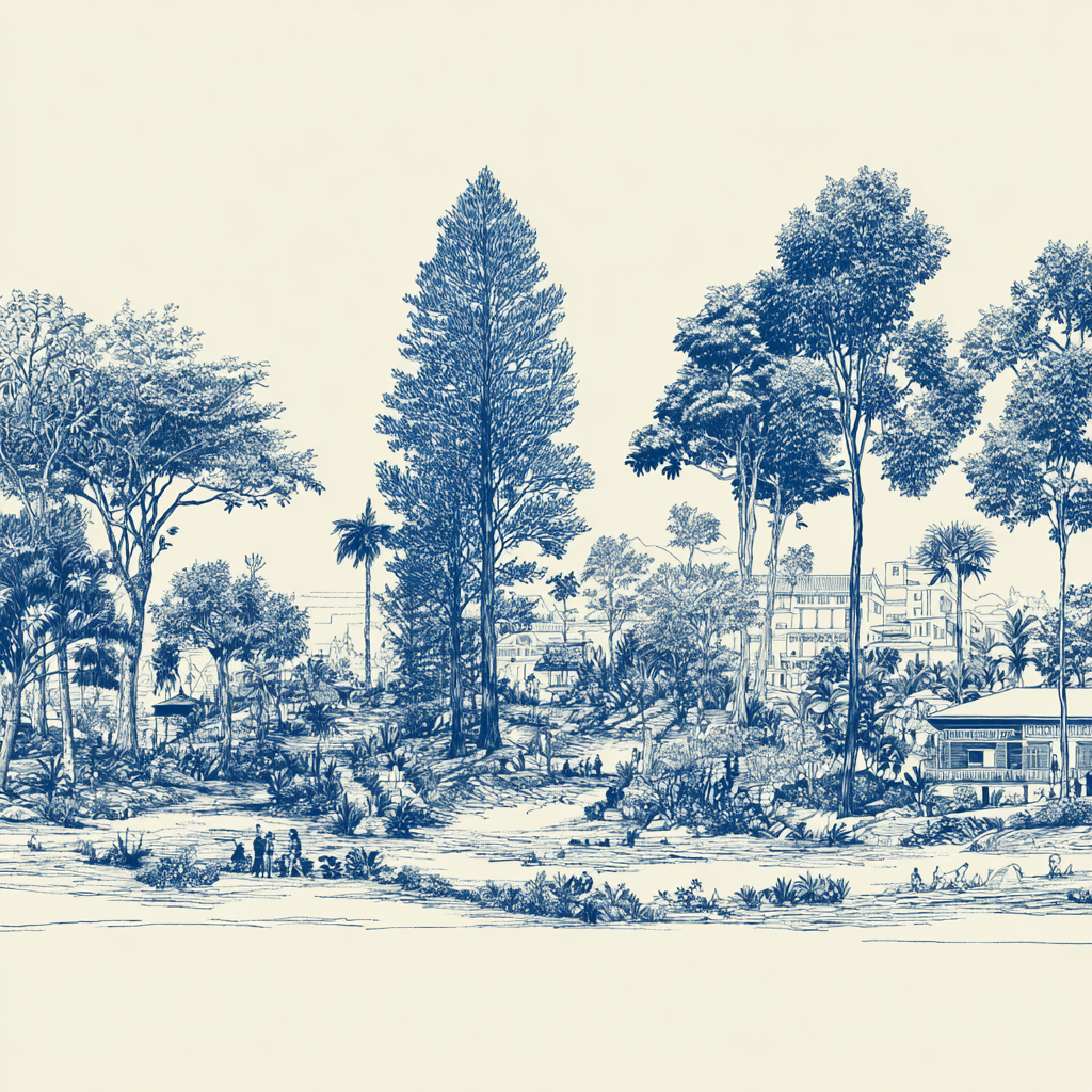 Riverbank Heritage — flat pattern