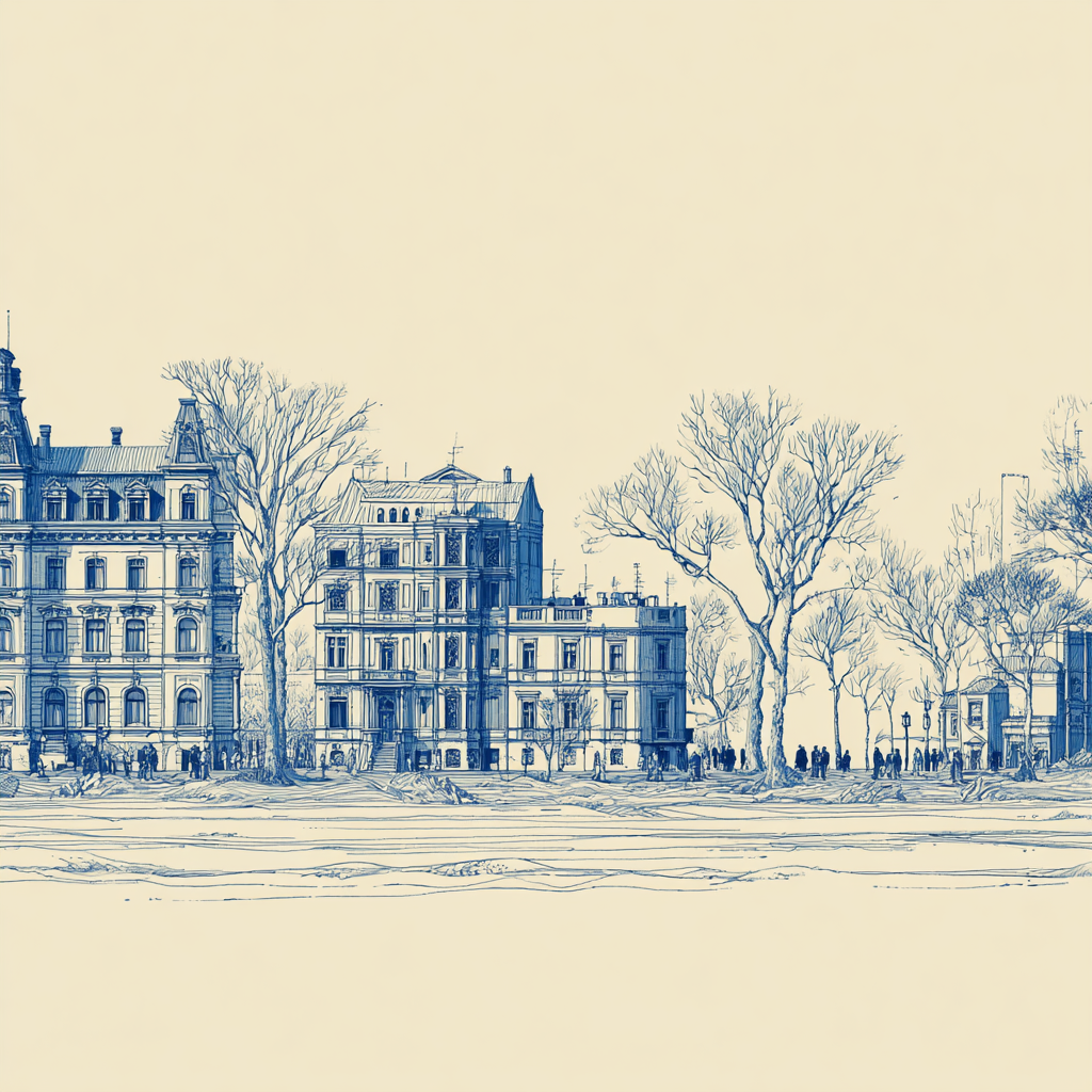 Palazzo Sketch — flat pattern