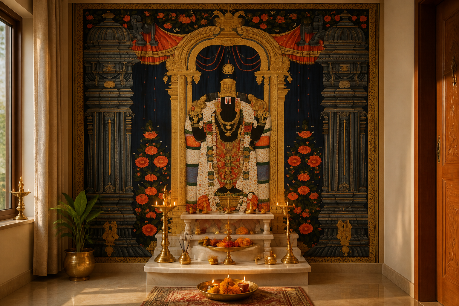 Temple Devotion II — Pooja room