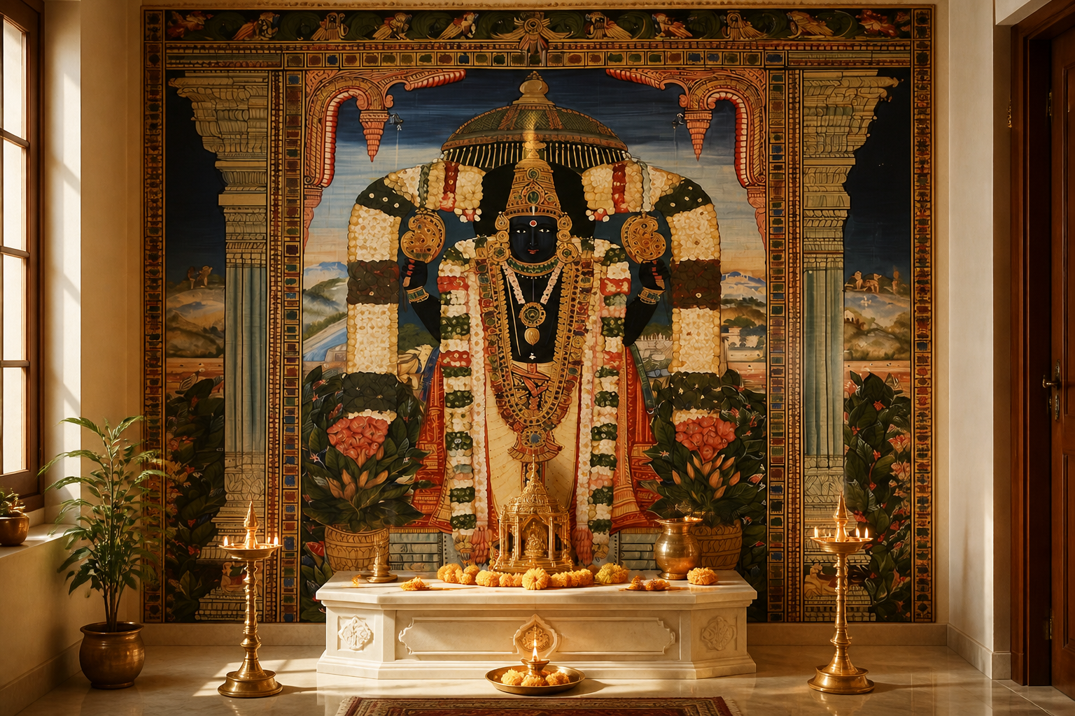 Temple Elephant — Pooja room