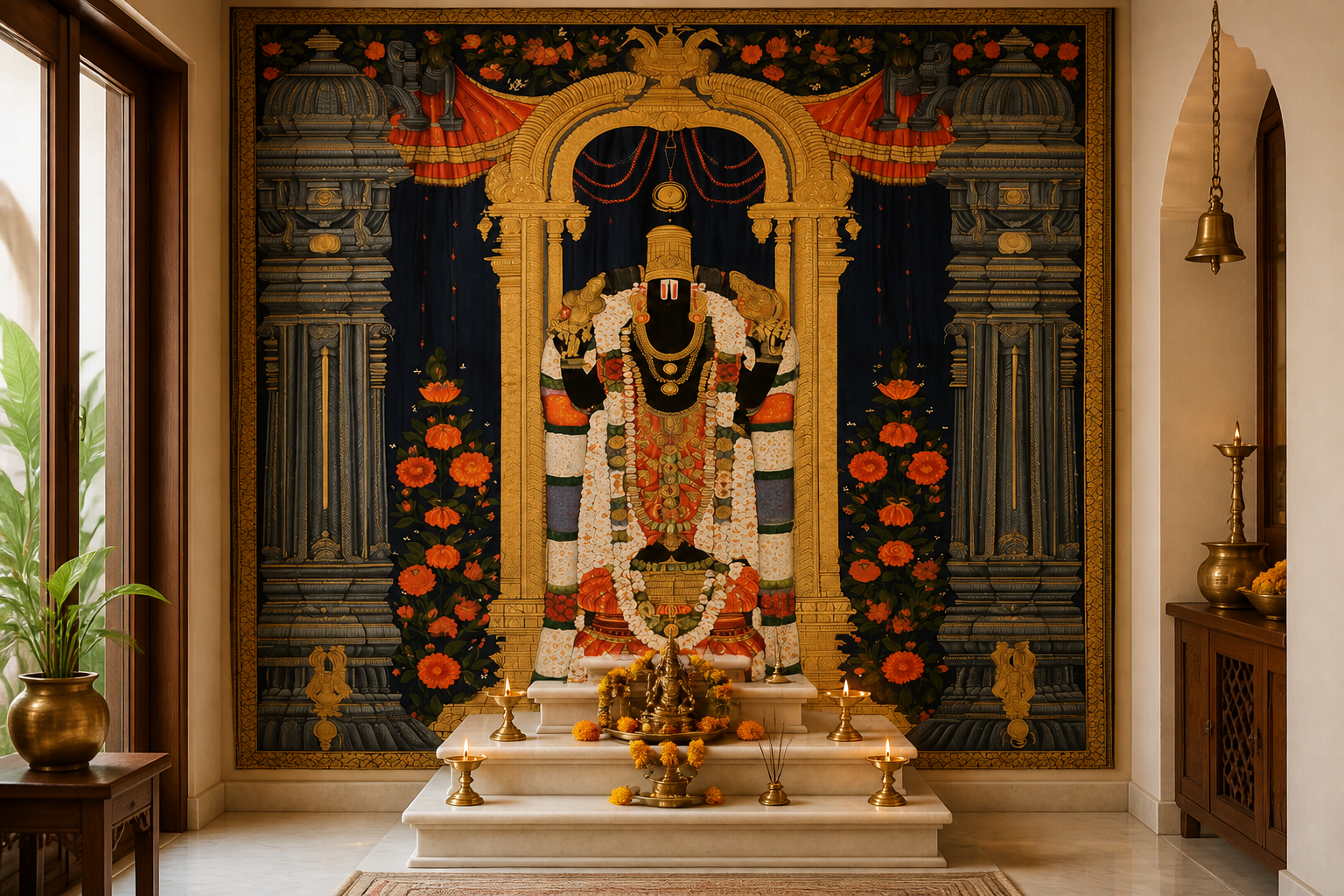 Temple Splendor III — Pooja room