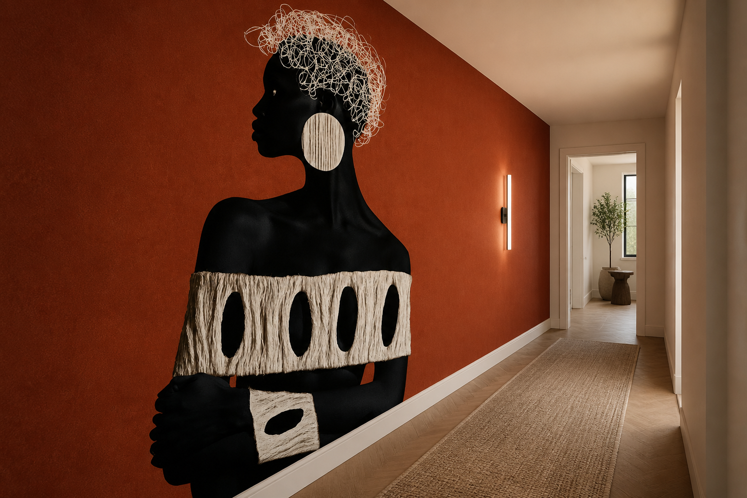 Terracotta Silhouette — Passage