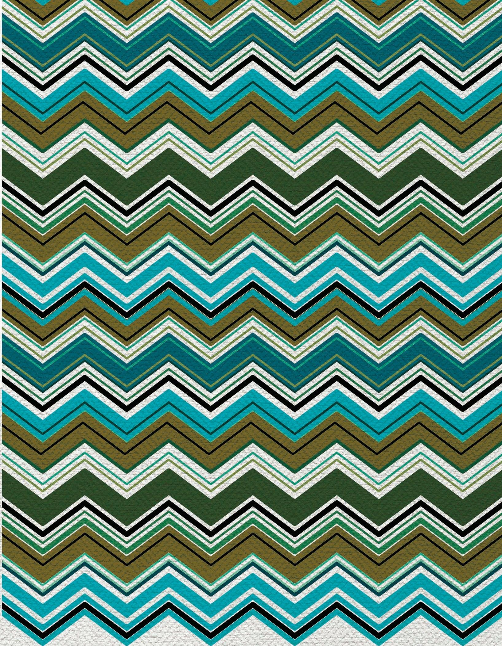 Teal Forest Chevron
