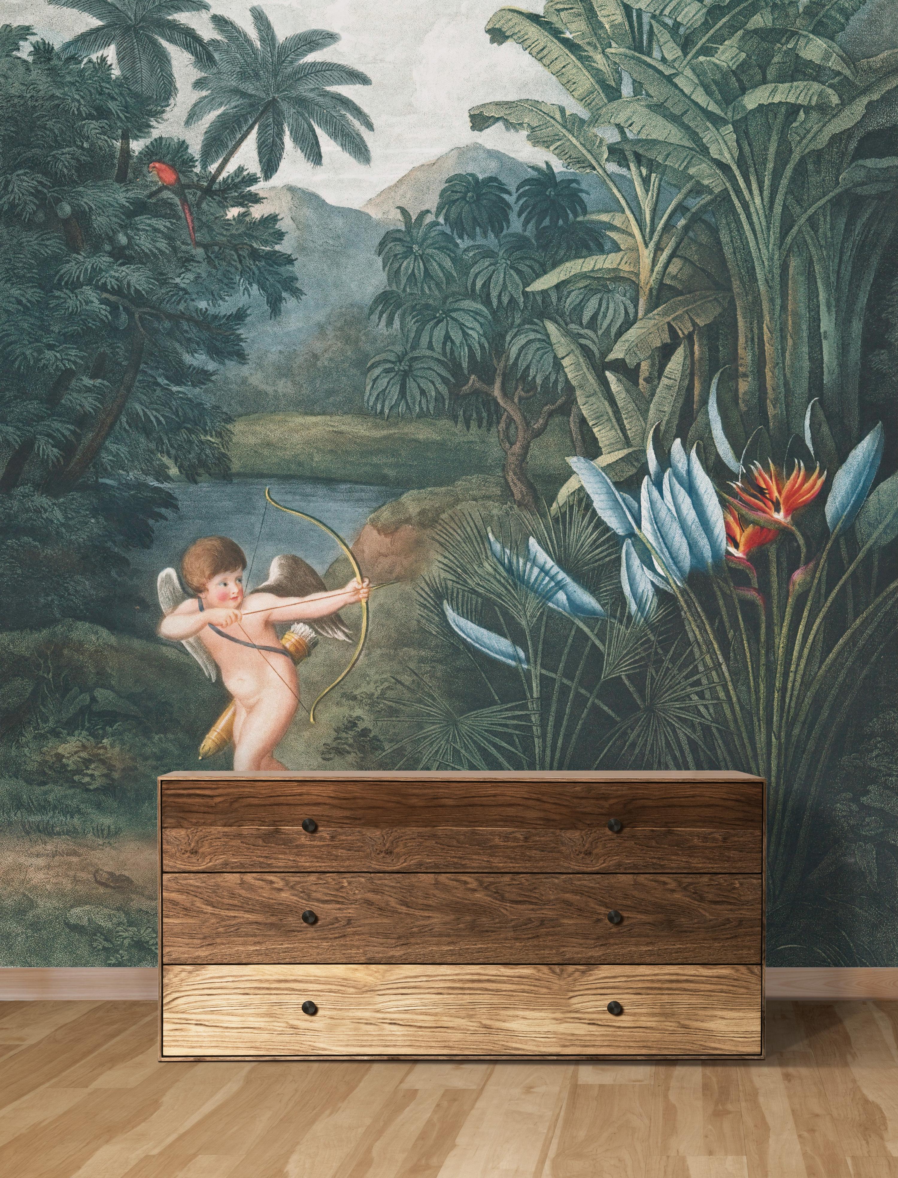 Cupid in Tropical Garden