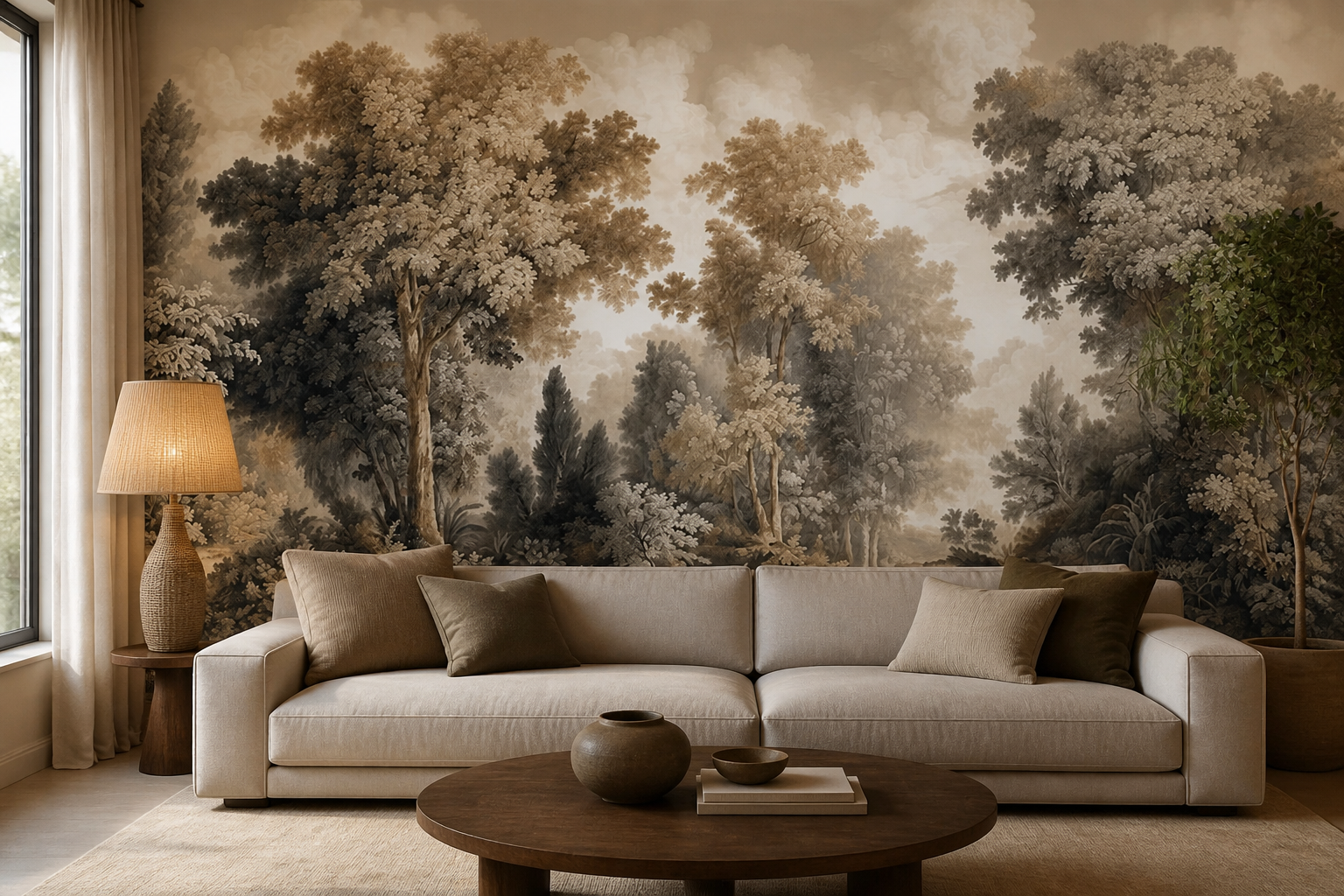 vintage-forest-sanctuary — Living room